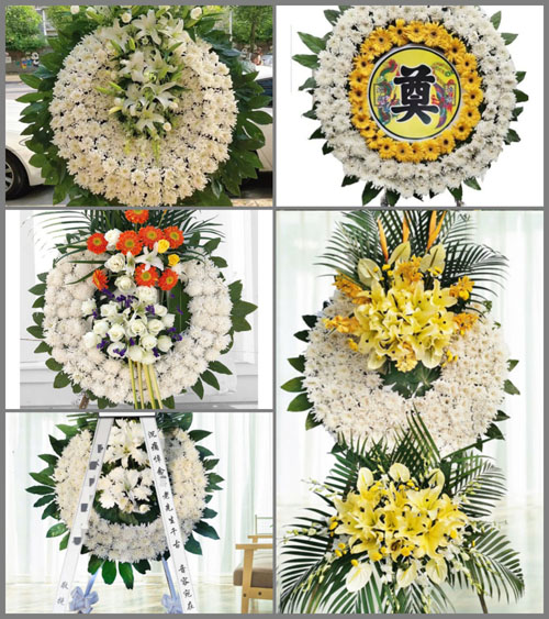 河北石家庄长安区谈固街道白佛村花圈速递